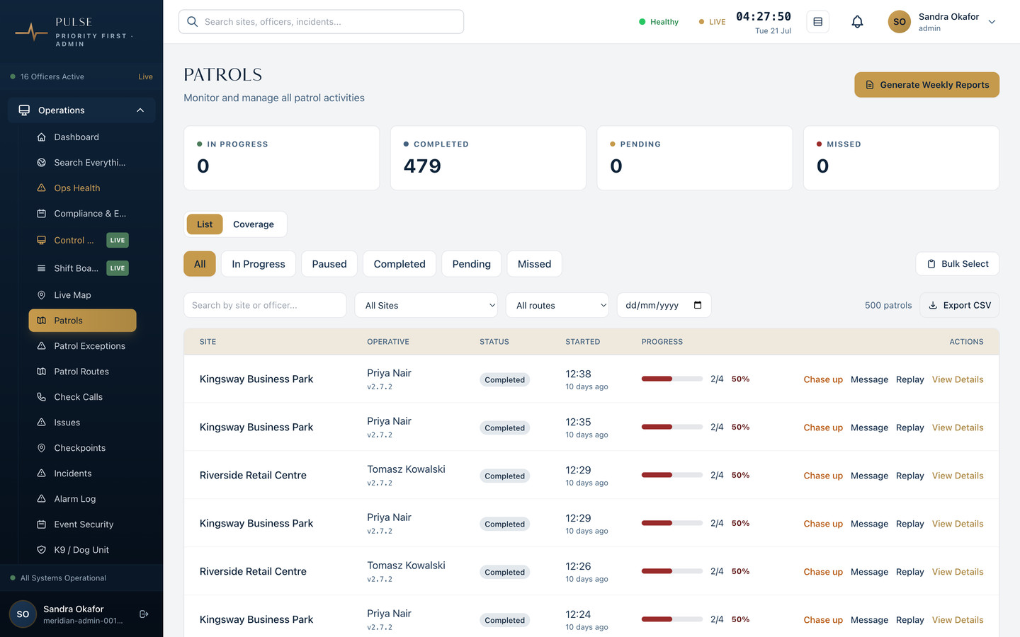 Pulse product view